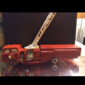 Avon Red and White Vintage Toy Fire Truck